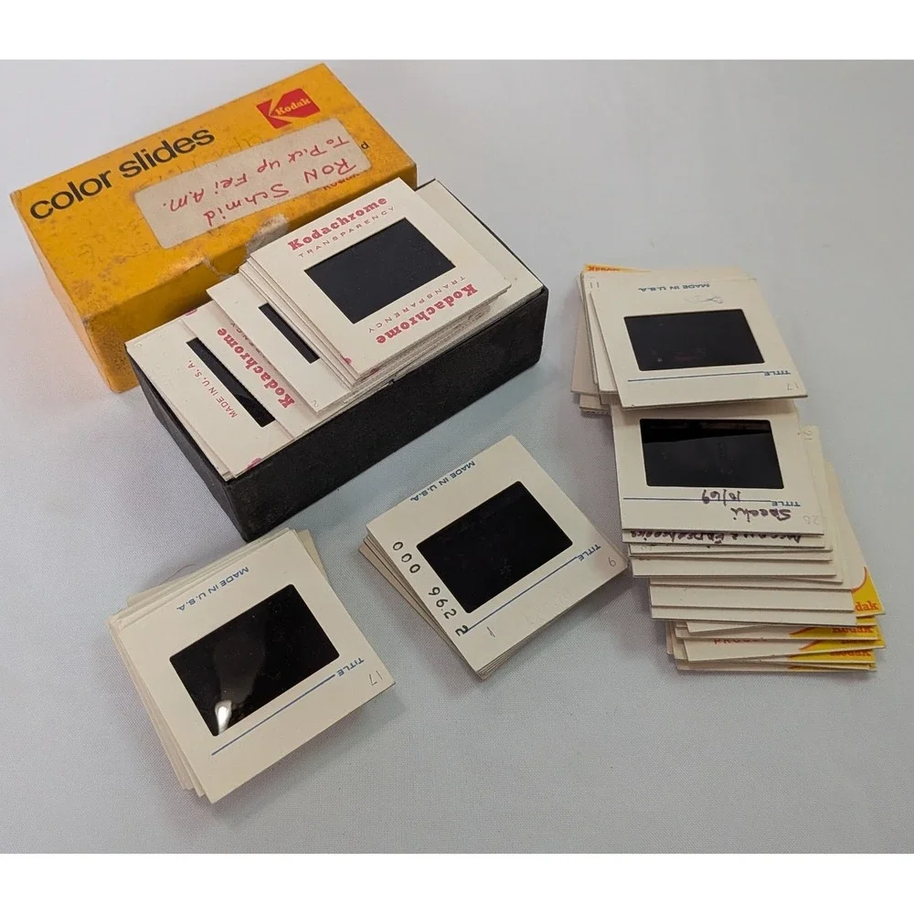 Kodak Color Slides Vintage Lot 35mm Kodachrome 1960s Found Film Yellow Box Fair